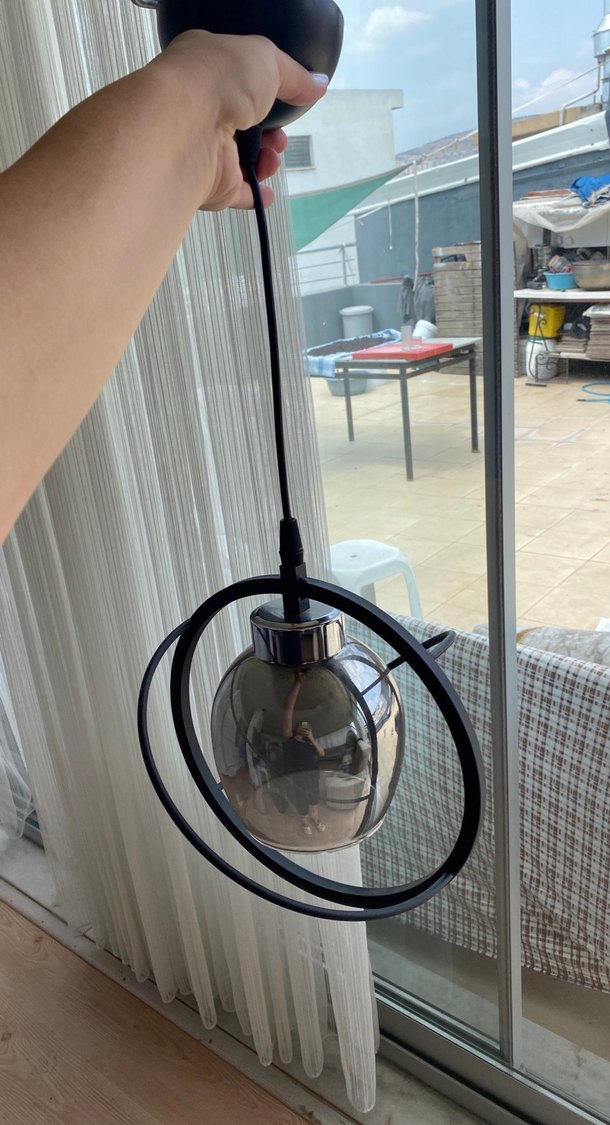 Gri Asma Lamba ve Kablo Seti siyahlı - Görsel 2