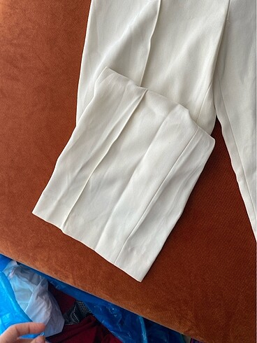Mango Beyaz kumaş pantolon