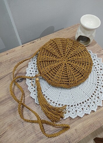  Beden camel Renk Makaron çanta 
