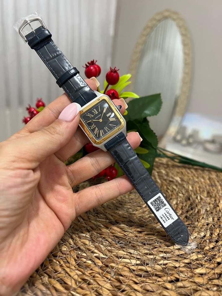 CARTIER SANTOS UNISEX ETA PİLLİ (QUARTZ) SAAT - Görsel 3