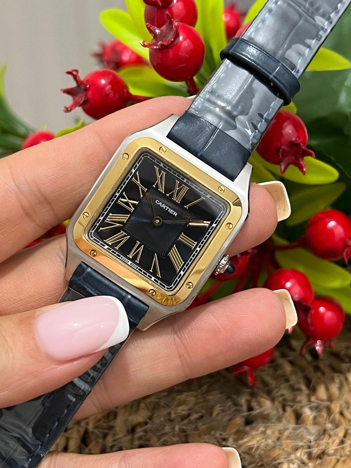 CARTIER SANTOS UNISEX ETA PİLLİ (QUARTZ) SAAT - Görsel 4