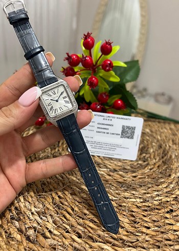 CARTIER SANTOS PİLLİ (QUARTZ) KLASİK SAAT - Görsel 6