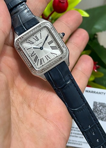 CARTIER SANTOS PİLLİ (QUARTZ) KLASİK SAAT - Görsel 7
