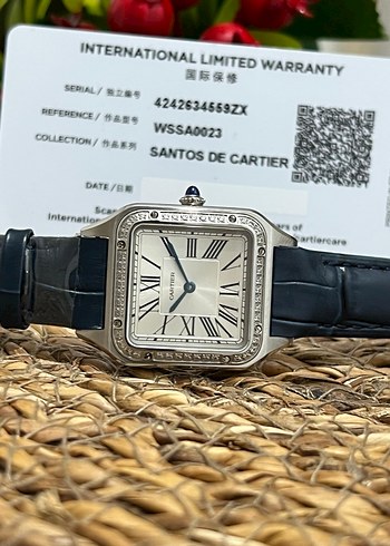 CARTIER SANTOS PİLLİ (QUARTZ) KLASİK SAAT - Görsel 4