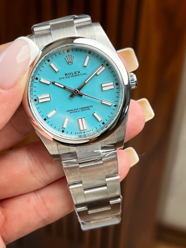 ROLEX OYSTER PERPETUAL TURKUAZ KADRAN ETA - Görsel 3