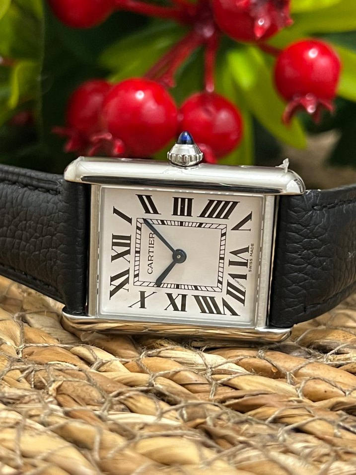 CARTIER TANK ETA PİLLİ (QUARTZ) KLASİK SAAT - Görsel 4