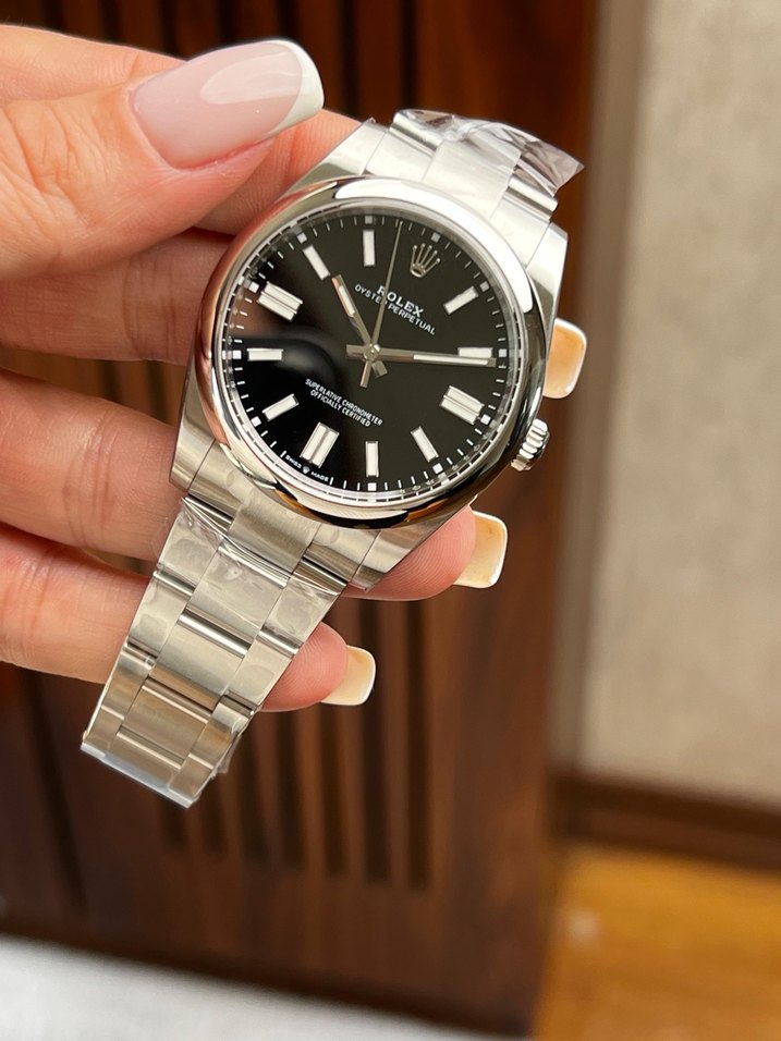 ROLEX OYSTER PERPETUAL SİYAH KADRAN ETA - Görsel 5