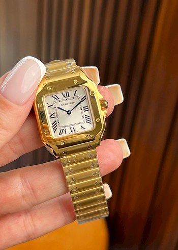 CARTIER SANTOS ALTIN RENK ETA KADIN - Görsel 11