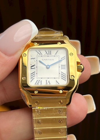 CARTIER SANTOS ALTIN RENK ETA KADIN - Görsel 6