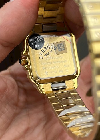 CARTIER SANTOS ALTIN RENK ETA KADIN - Görsel 9