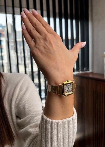 CARTIER SANTOS ALTIN RENK ETA KADIN - Görsel 2