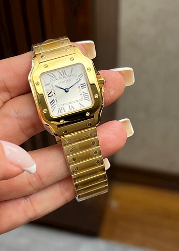 CARTIER SANTOS ALTIN RENK ETA KADIN - Görsel 4
