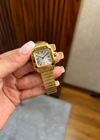 CARTIER SANTOS ALTIN RENK ETA KADIN - Görsel 3