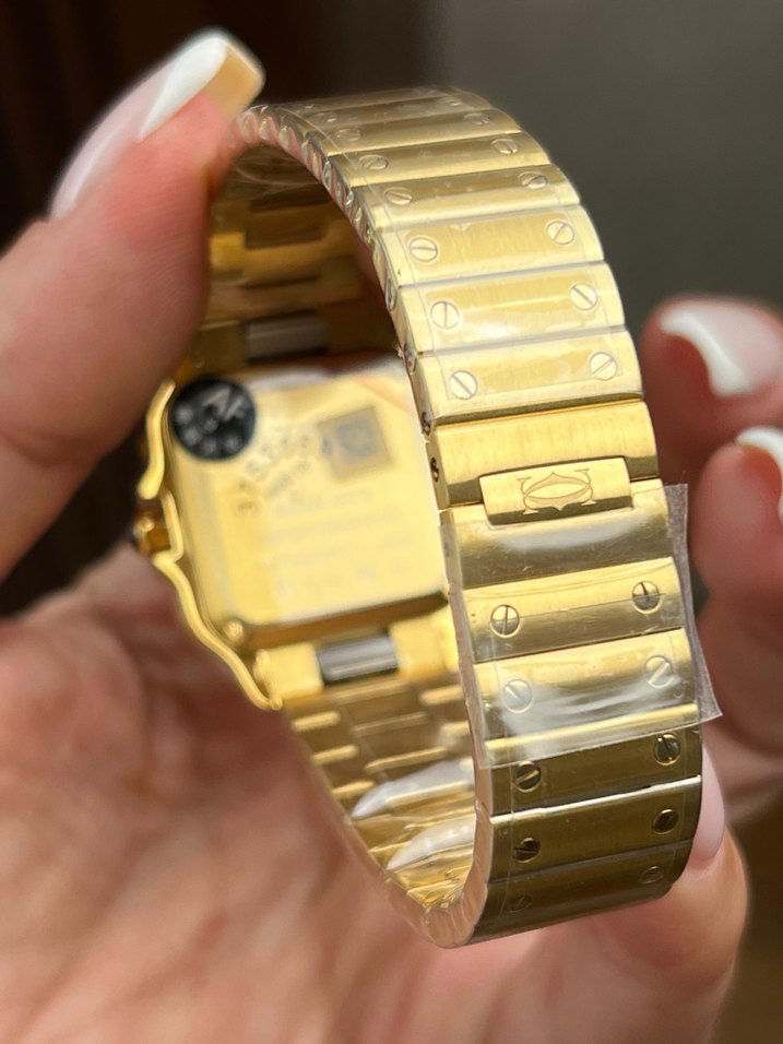 CARTIER SANTOS ALTIN RENK ETA KADIN - Görsel 5