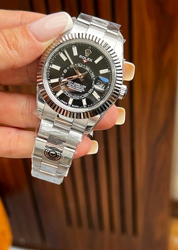 ROLEX OYSTER PERPETUAL ETA MEKANİZMA SİYAH KADRAN - Görsel 4