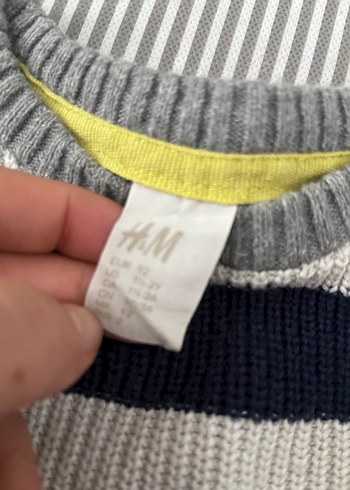Erkek Çocuk Çizgili Triko Kazak h&m - Görsel 3