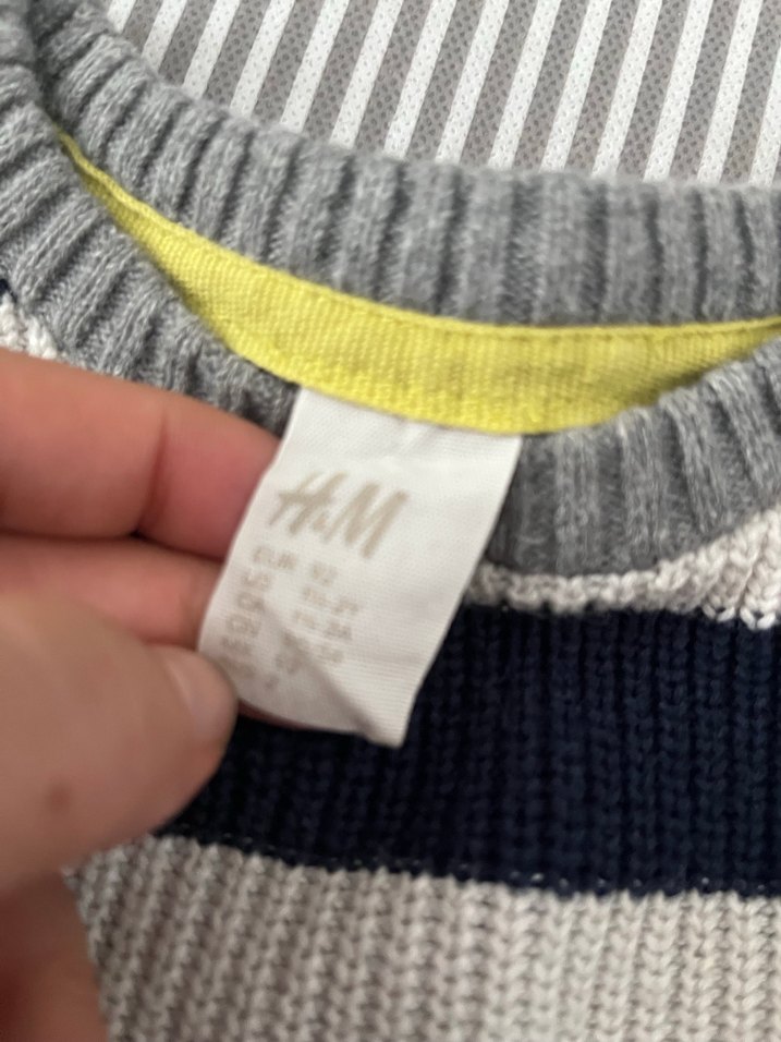 Erkek Çocuk Çizgili Triko Kazak h&m - Görsel 3