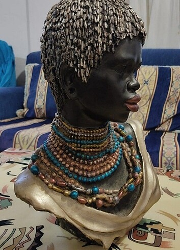  Beden Afrikalı kadın heykeli 