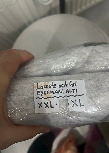 Lacoste Gri Rahat Kesim Erkek Eşofman Altı - Görsel 8