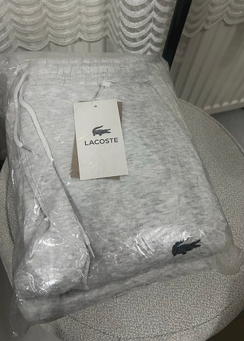 Lacoste Gri Rahat Kesim Erkek Eşofman Altı - Görsel 7