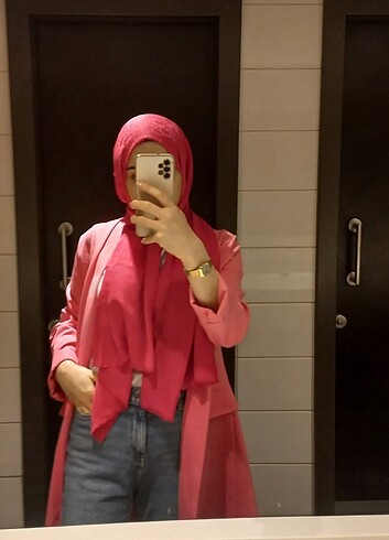 Pembe blazer ceket 