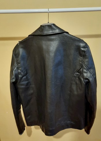 Erkek Siyah Deri Ceket - Görsel 2