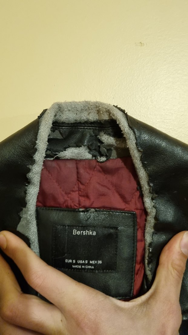 Erkek Siyah Deri Ceket - Görsel 4