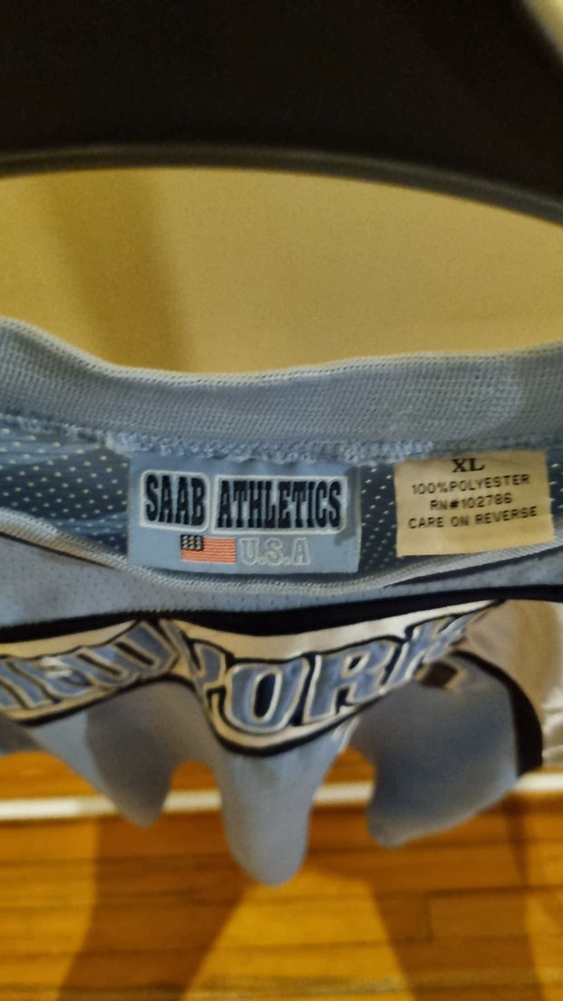 Erkek Mavi Baskılı Kolsuz Streetwear Jersey - Görsel 3