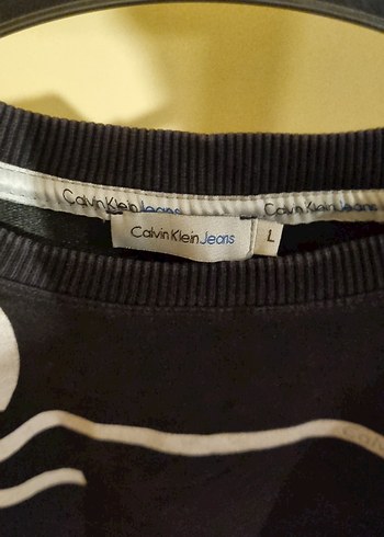 Calvin Klein Erkek Siyah Pamuklu Sweatshirt - Görsel 4