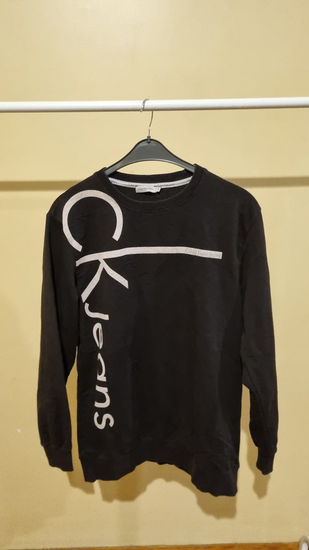 Calvin Klein Erkek Siyah Pamuklu Sweatshirt - Görsel 3