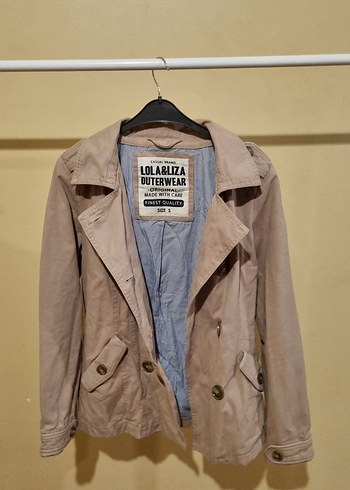 Bej Kadın Süet Midi Trençkot - Görsel 3