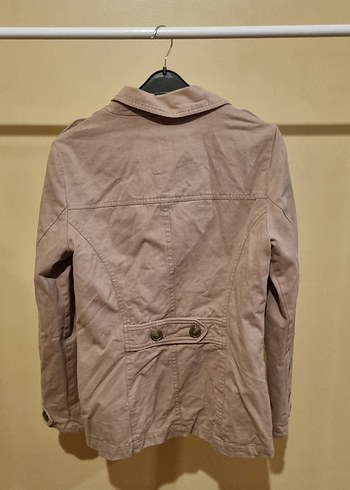 Bej Kadın Süet Midi Trençkot - Görsel 2