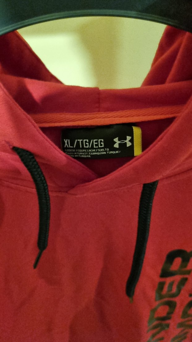 Under Armour Kırmızı Erkek Kapüşonlu Sweatshirt - Görsel 4