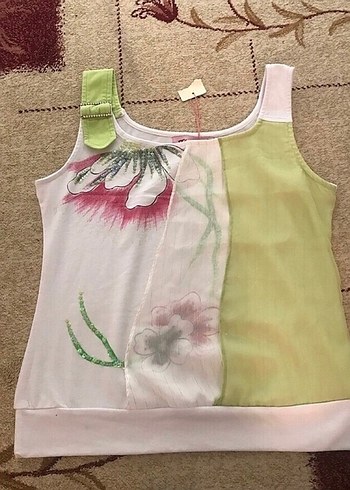 Pul Detaylı Bohem bluz