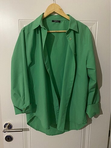 Yeşil Oversize Gömlek