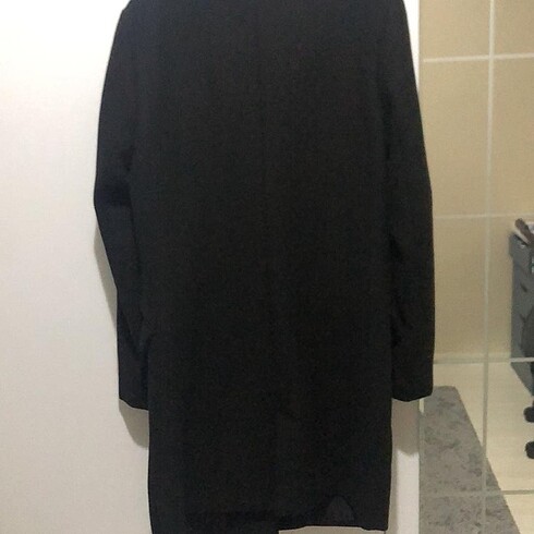 Bershka Bershka Siyah Kaşe Kaban