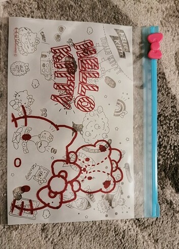 Beden Hello Kitty desenli saklama torbasi..