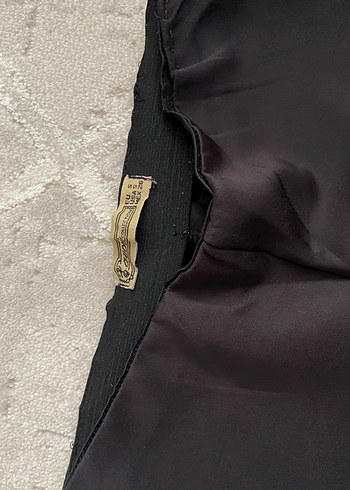 s Beden Kadın Siyah Midi Kumaş Pantolon