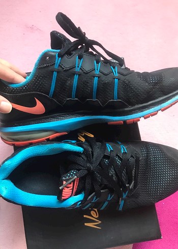 Nike Siyah-Mavi Spor Ayakkabı - Görsel 4