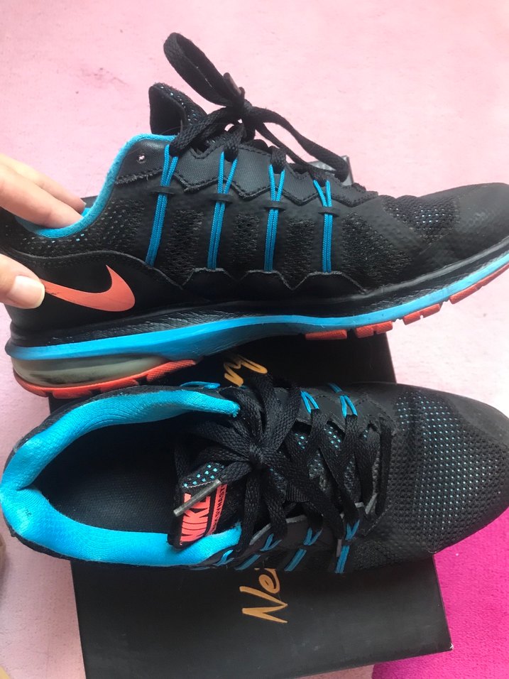 Nike Siyah-Mavi Spor Ayakkabı - Görsel 4