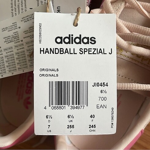 40 Beden pembe Renk adidas handball spezial