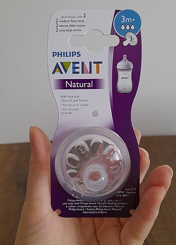 Philips avent ultra air 2li emzik ve 3 no biberon ucu