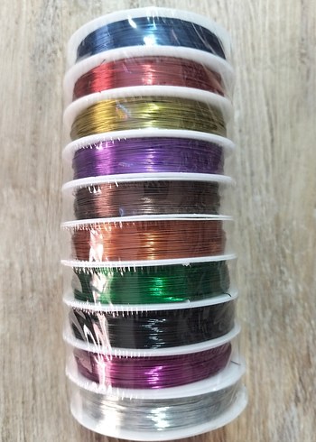 Çiçek ve Takı Teli 0,3 mm Çok Renkli