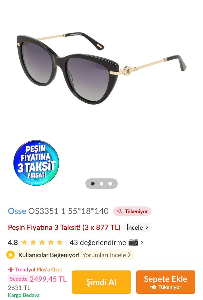 Siyah Güneş Gözlüğü - Görsel 3