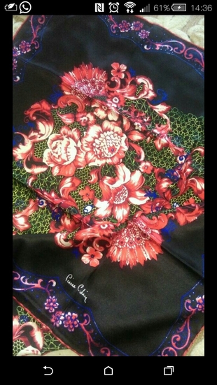 pierre cardin %100 ipek eşarp