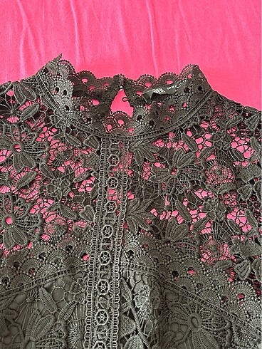 xs Beden zara dantelli elbise