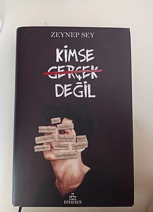 Kimse gerçek değil kitap