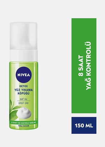 Nivea Detox Yeşil Çaylı Yüz Yıkama Köpüğü 150 ml