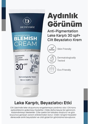Dr.Tayyaroz Leke Karşıtı BB Krem SPF30 100 ml - Görsel 2
