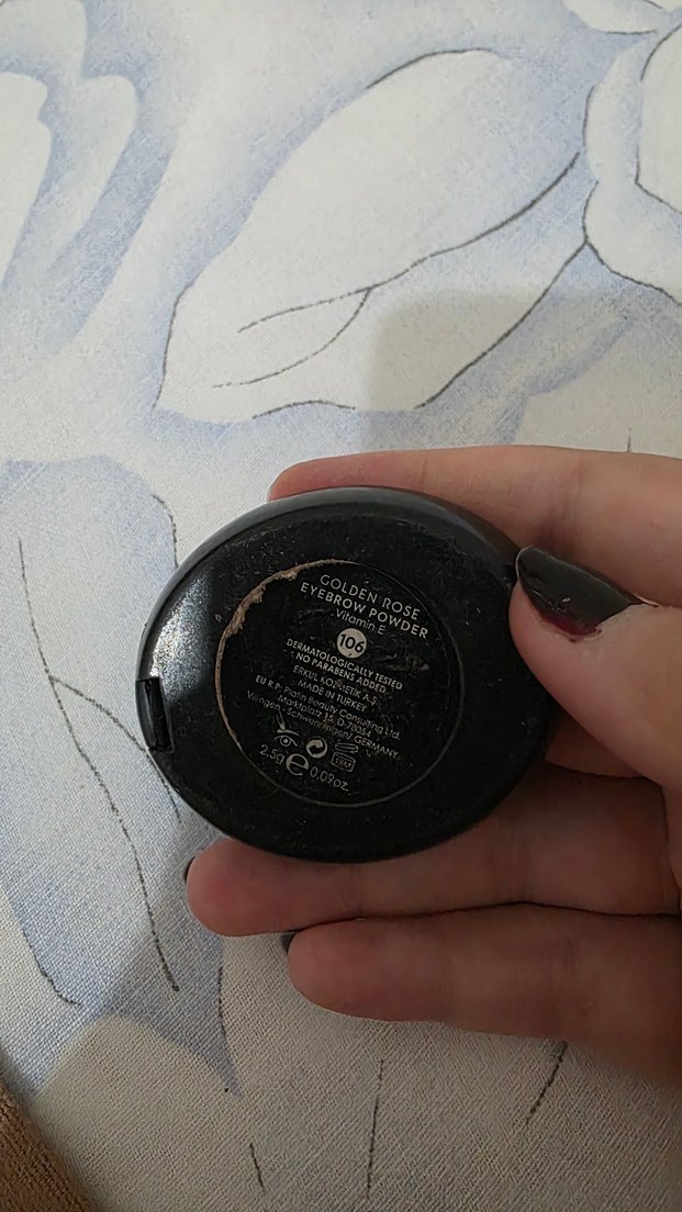 Golden Rose Eyebrow Powder Koyu Kahverengi 106 Kaş Farı - Görsel 5